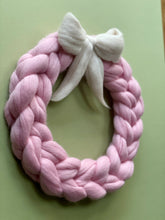 Springtime merino wreath decor