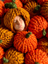 Handcrafted Giant Knitted Woolly Pumpkin