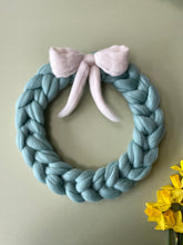 Springtime merino wreath decor