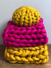 Chunky knit merino blanket/throw made to order