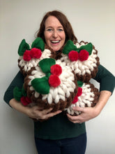 Giant Knitted Merino Christmas Pudding