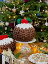 Giant Knitted Merino Christmas Pudding