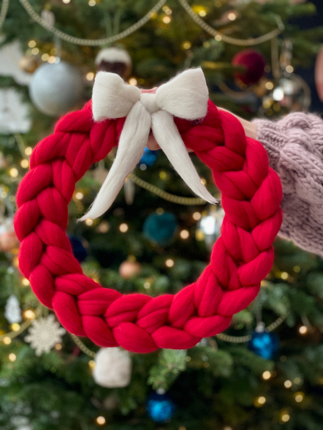 Wonderfully Woolly Christmas Wreath