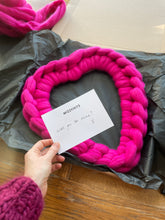 Handcrafted Woolly Heart Wreath